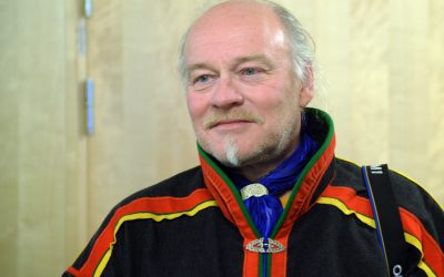 Matti Berg, ordförande för Girjas sameby, är på plats i Umeå för att ta del av Hovrättens dom. En dom som förmodligen kommer bli överklagad till Högsta domstolen. Foto: Lars-Henrik Andersson