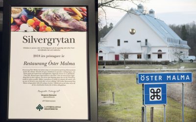 Restaurang Öster Malma, där viltköttet står i fokus, har tilldelats LRF Södermanlands pris Silvergrytan.