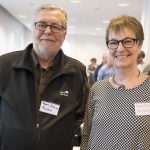 Magnus Johansson, Mörbylånga jaktvårdskrets, och Susanne Forslund, länsstyrelsen Kalmar, kunde inte vara annat än nöjda med intresset för deras gemensamma seminarium om predatorjakt som en del av naturvården.