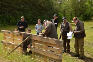 En bild från jaktfältskjutningen på Sövdeborgs jaktskyttebana. Skyttet som i år skulle genomförts den 2 juni är inställt. Foto: Fredrik Jönsson