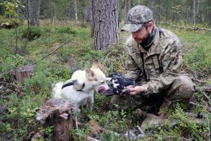 Fredrik Lindahl och Naima.