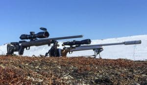 Vi ställer Burris Eliminator III Laserscope och Swarovski dS mot varandra. Foto: Ulf Lindroth