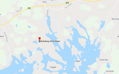 Eriksberg ligger strax väster om Karlshamn i Blekinge.