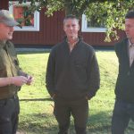 Domare i eftersök. Marcus Engström, Jonas Lundgren och Mats Johansson.