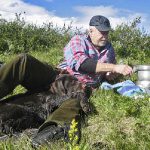 Förlusten av ryggsäcken på ripjaktens första dag blev en dyrbar historia för Bo-Erik Hägg i Bruksvallarna. Foto: Privat