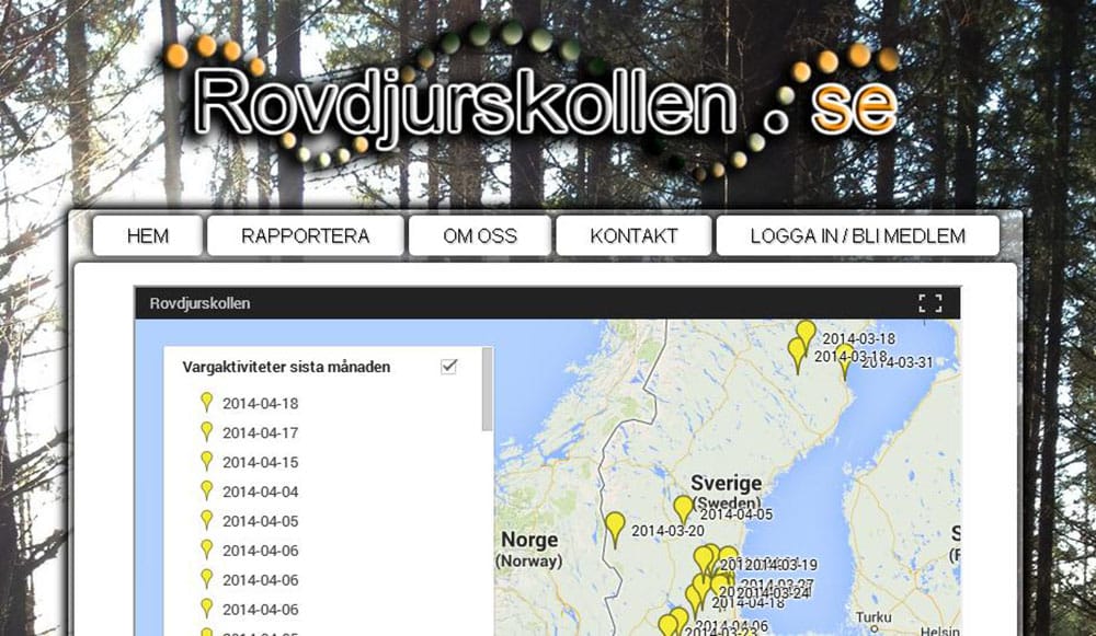 Facebookgruppen Vargobs i söder har startat en webbsida.
