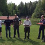 Vinnare i LM Jaktskytte kombination blev Marcus Hultin från Sävsjö med 203 poäng, tvåa blev Simon Andersson från Skillingaryd med 197 poäng och trea blev Emil Erixson från Nässjö med 194 poäng. Foto: Helén Weckfors