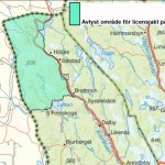 Jakten på två björnar i Värmland får bedrivas i hela länet utom det på kartan markerade området. Karta: Länsstyrelsen