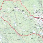 Kartan visar det tillåtna jaktområdet för licensjakt på varg. Källa: Länsstyrelsen