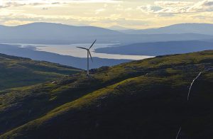 Vindkraftverk på Västfjället vid Bydalen väster om Östersund, Jämtland. Foto: Tomas Johansson