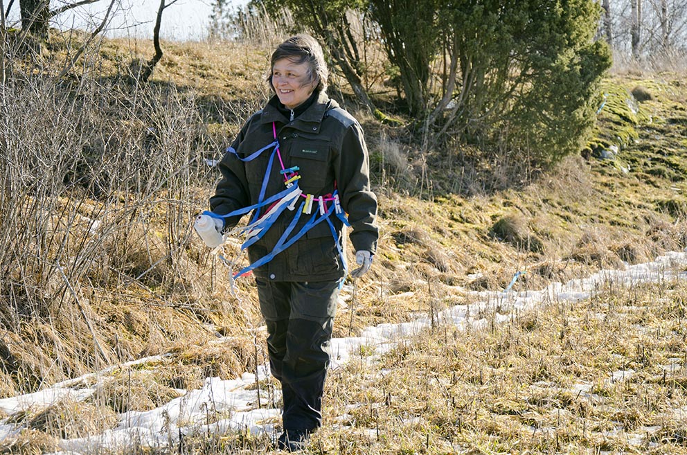 Ann-Marie Eklunds motto när hon tränar spår är motivation, belöning och variation. Foto: Malou Kjellsson
