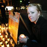 Insändarskribenten Sofie Rockmyr tog initiativet till den stora manifestationen för vargjakten som ägde rum i Karlstad den 9 januari. Det var också hon som stod bakom ljusmanifestationen för vargdödade hundar i november förra året. Foto: Boo Westlund