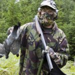 Som vid vilken duvjakt som helst är det kamouflagenät, handskar och ansiktsmask som gäller.