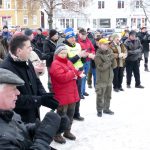 Bilden är hämtas från lördagens demonstration mot den stoppade vargjakten som hölls i Torsby. Foto: Boo Westlund