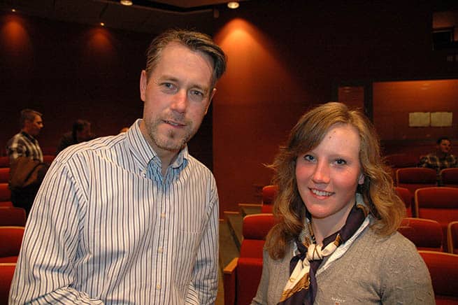 Tomas Strandhag och Sara Hamilton är två nya unga krafter i styrelsen. Foto: Gunnar Nilsson