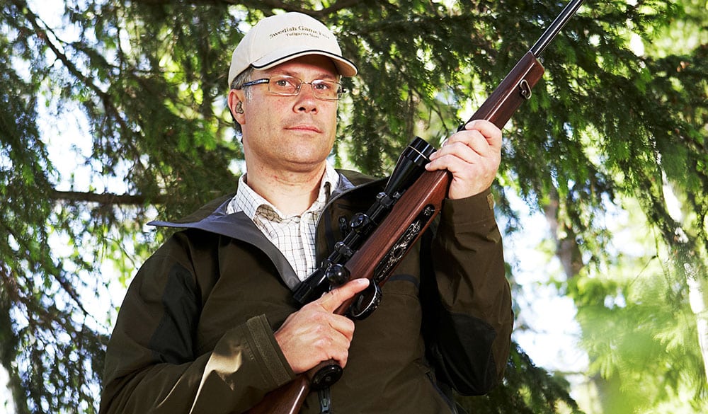 Torbjörn Larsson är ordförande i Jägareförbundets blygrupp.